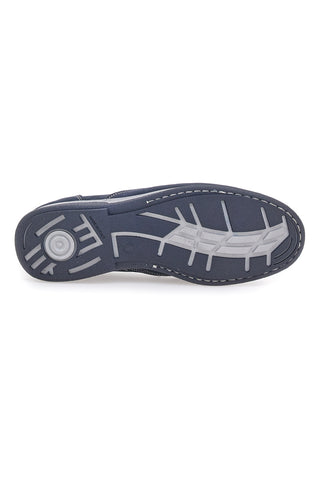 Blaue Loafer aus echtem Leder, hergestellt in Italien, Max Dillan 320