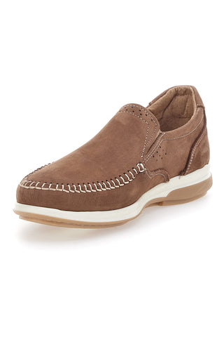 Taupefarbene Slipper aus echtem Leder Max Dillan 320