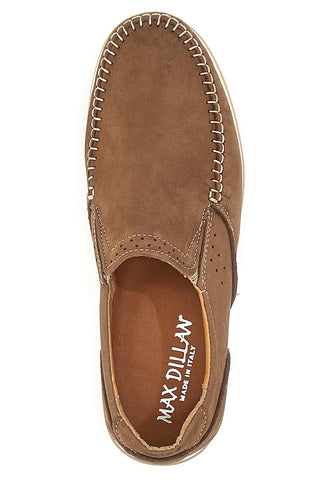 Taupefarbene Slipper aus echtem Leder Max Dillan 320