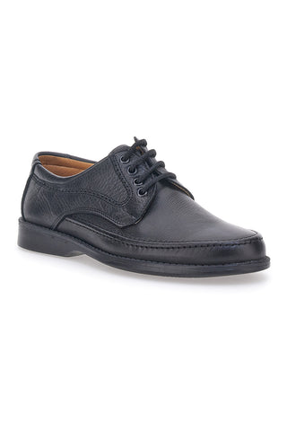 Schwarze Lederschnürschuhe Made in Italy Max Dillan 150