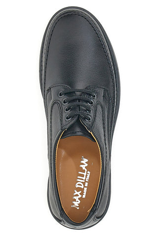 Schwarze Lederschnürschuhe Made in Italy Max Dillan 150