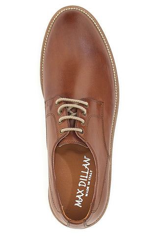 Scarpe Stringate Marroni In Vera Pelle Max Dillan 600
