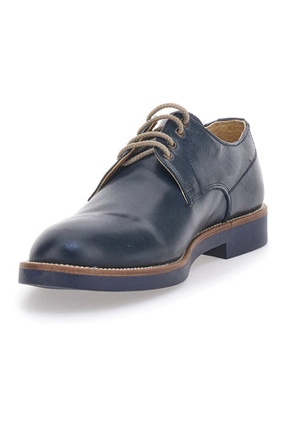 Scarpe Stringate Blu Vera Pelle Max Dillan 600