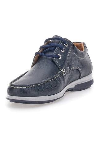 Scarpe Stringate Blu in Pelle Made in Italy Max Dillan 01
