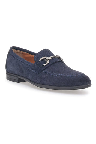 Max Dillan 11 blaue Echtleder-Loafer