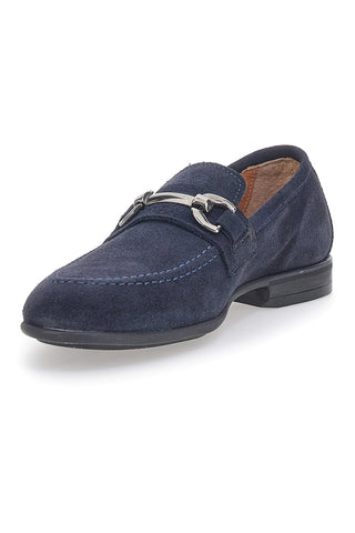 Max Dillan 11 blaue Echtleder-Loafer