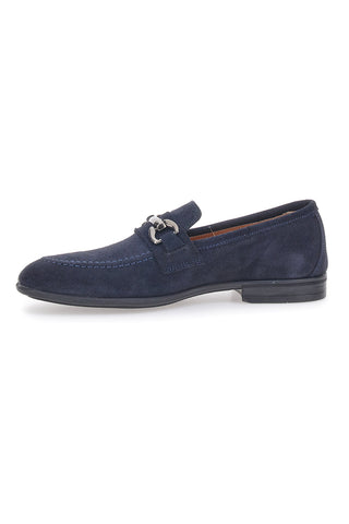 Max Dillan 11 blaue Echtleder-Loafer