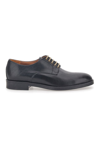 Longford 712 schwarze Schnürschuhe aus echtem Leder