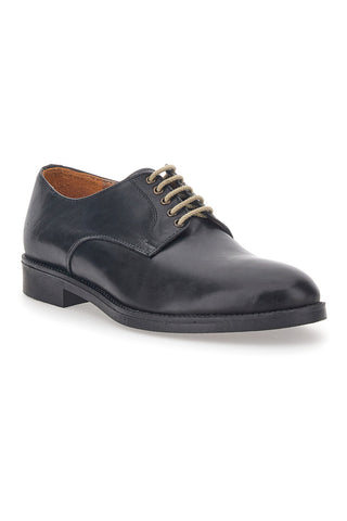 Longford 712 schwarze Schnürschuhe aus echtem Leder