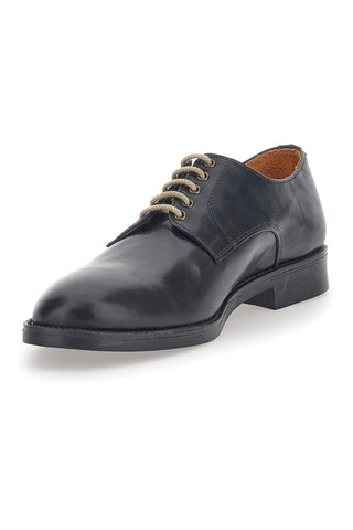 Longford 712 schwarze Schnürschuhe aus echtem Leder