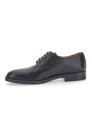 Longford 712 schwarze Schnürschuhe aus echtem Leder