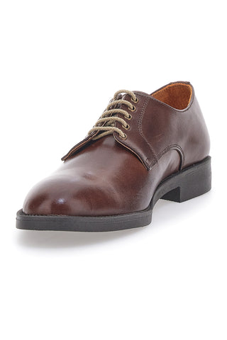 Braune Schnürschuhe aus echtem Leder Longford 712