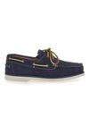 Longford 10 Blauer Bootsmokassin aus echtem Leder