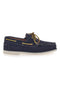 Longford 10 Blauer Bootsmokassin aus echtem Leder