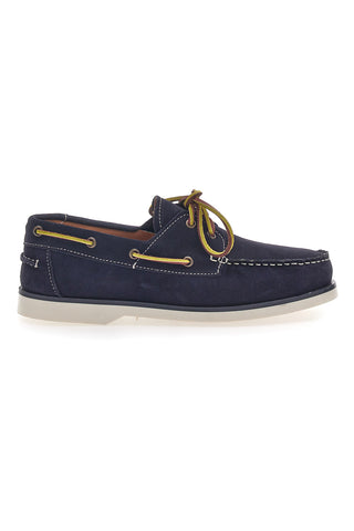 Longford 10 Blauer Bootsmokassin aus echtem Leder