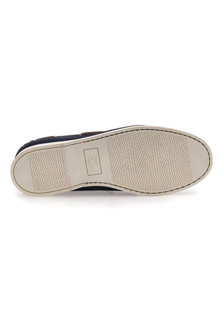 Longford 10 Blauer Bootsmokassin aus echtem Leder