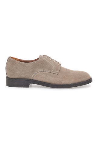 Beige Schnürschuhe aus echtem Leder Longford 600