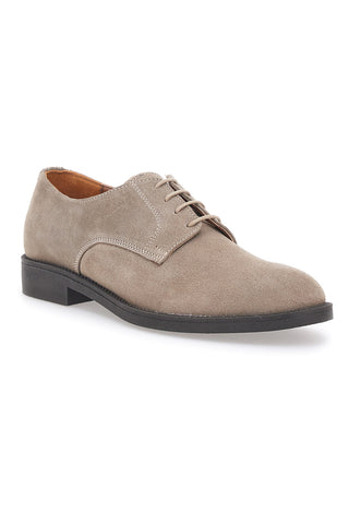 Beige Schnürschuhe aus echtem Leder Longford 600