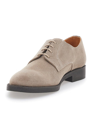 Beige Schnürschuhe aus echtem Leder Longford 600