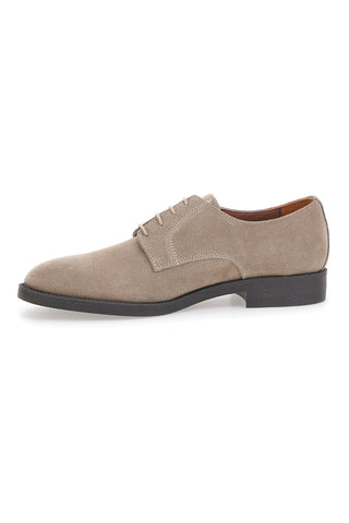 Beige Schnürschuhe aus echtem Leder Longford 600