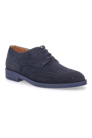 Scarpe Stringate Blu Vera Pelle Longford 595