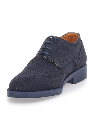 Scarpe Stringate Blu Vera Pelle Longford 595