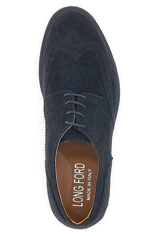 Scarpe Stringate Blu Vera Pelle Longford 595