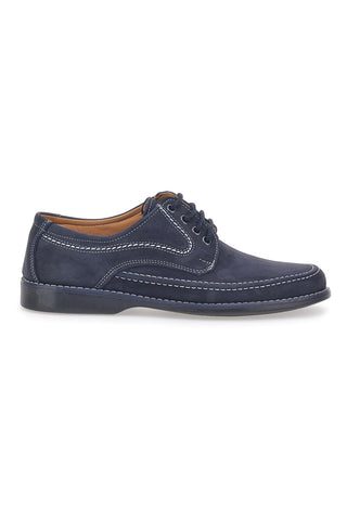 Longford 2 blaue Schnürschuhe aus echtem Leder