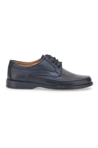 Schwarze Echtleder-Schnürschuhe LONGFORD 2