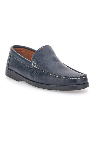 Mocassini Blu Vera Pelle Longford 101
