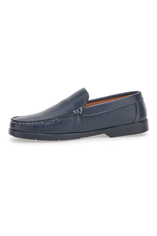 Mocassini Blu Vera Pelle Longford 101