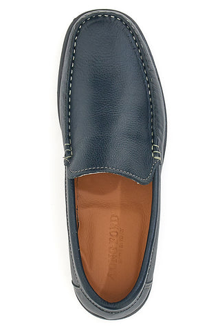 Mocassini Blu Vera Pelle Longford 101