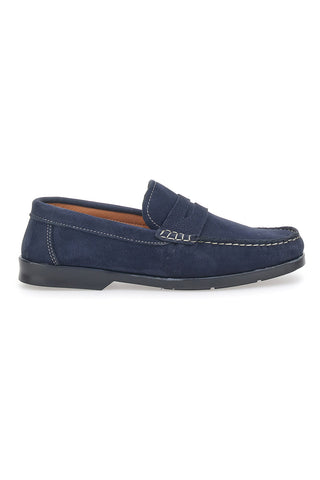 Longford 102 Blaue Echtleder-Loafer