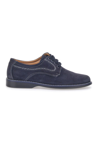 Longford 1 Blaue Schnürschuhe aus echtem Leder