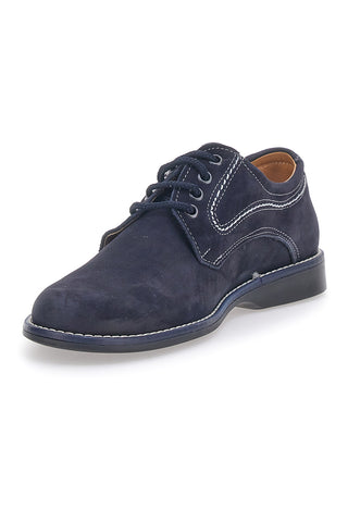 Longford 1 Blaue Schnürschuhe aus echtem Leder