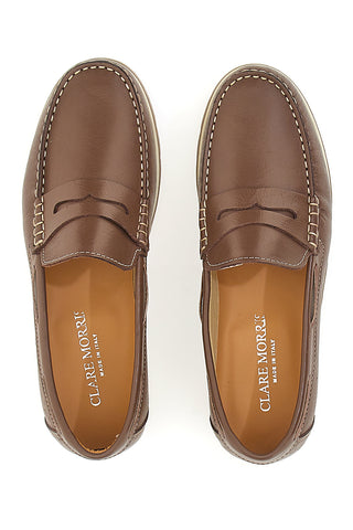 Claremorris 07 Braune Slipper für Herren