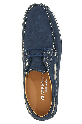 Blaue Schnürschuhe aus echtem Leder Claremorris 9