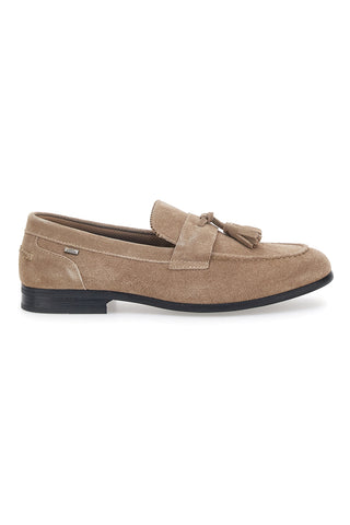 Beige Wildleder-Mokassin Solo Soprani 41820