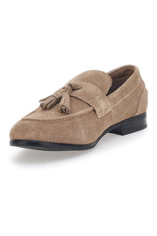 Beige Wildleder-Mokassin Solo Soprani 41820