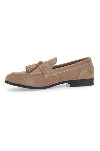 Beige Wildleder-Mokassin Solo Soprani 41820