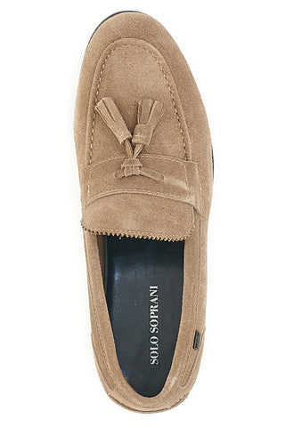 Beige Wildleder-Mokassin Solo Soprani 41820