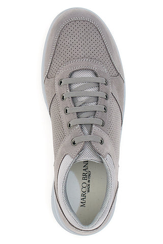 Graue Schnürschuhe Made in Italy Marco Brandi 23