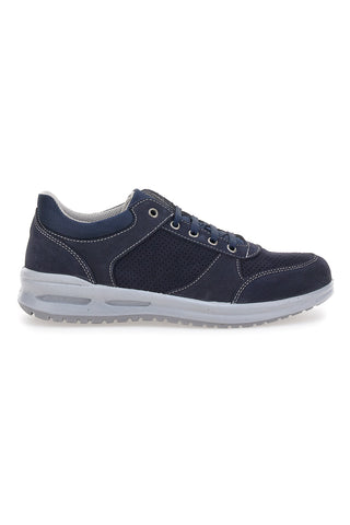 Blaue Schnürschuhe, hergestellt in Italien 23