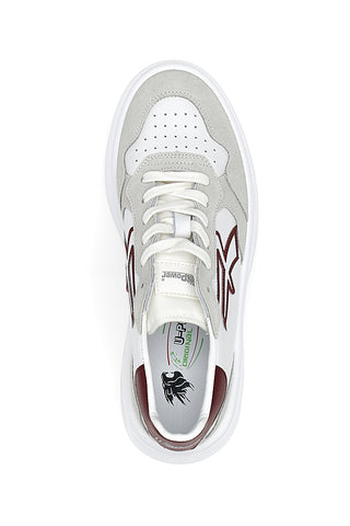 Weiße rutschfeste Sneakers mit Schnürsenkeln U-Power Venom 20039