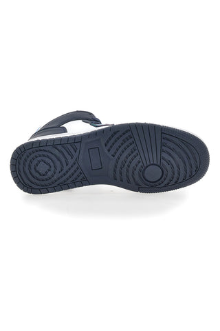 Weiße und blaue Mid-Cut-Sneaker Leone 37