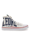 Weiße Canvas-Sneaker Leone 40