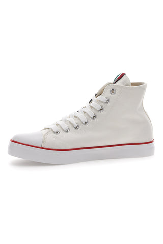 Weiße Canvas-Sneaker Leone 40