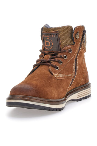 Scarponcino sportivo marrone con cerniera BUGATTI 325AOQ321400