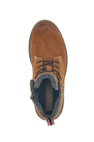 Scarponcino sportivo marrone con cerniera BUGATTI 325AOQ321400