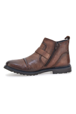 Braune Stiefeletten aus echtem Leder Bugatti 325AOU3K3500